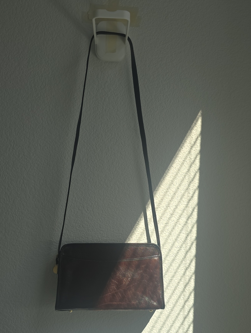 Brahmin Dark Brown Leather Crossbody Bag